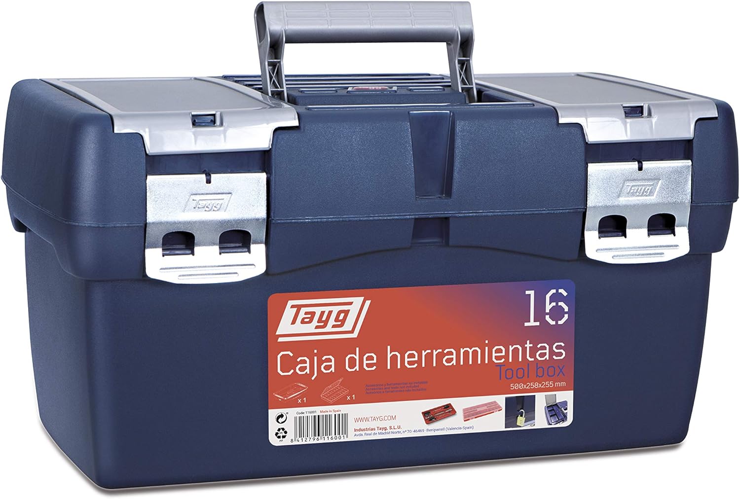 Caja de herramientas Tayg 16